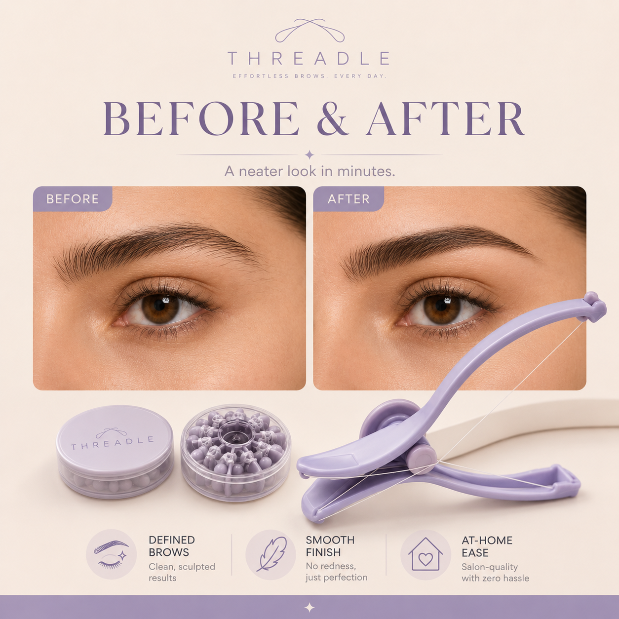 Threadle, Effortless Brow Threading Tool